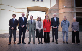 Rectors i rectores de les universitats públiques catalanes presents al Saló de l'Ensenyament