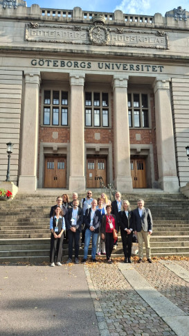 La delegació de les universitats públiques, a la universitat de Göteborg