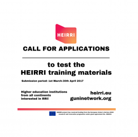 HEIRRI. Call for Applications